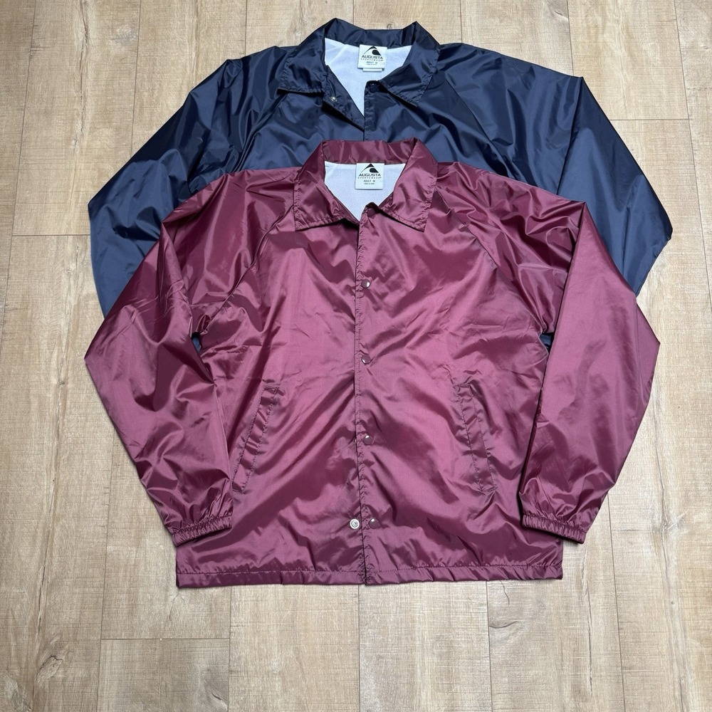 Augusta Sportswear Nylon Coach's Jacket (Style 3100) Men's Size M Lot Of 2